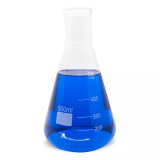 Frasco Erlenmeyer Boca Estreita 500ml Vidro Boro 3.3