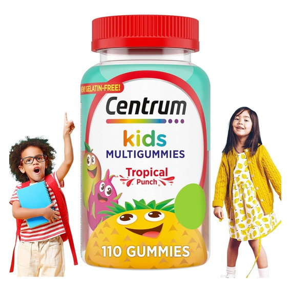 Centrum Kids 4+ Multivitaminico X110 Gomitas Tropical Niños