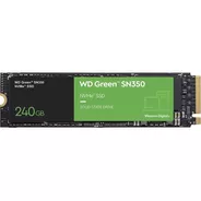 Ssd Wd Green Sn350 240gb M.2 Nvme 2400mb/s Read Ctman