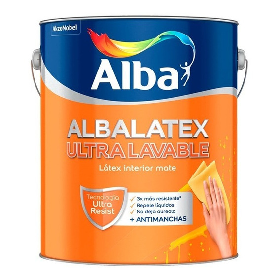 Albalatex Ultra Lavable Interior Mate 20 Lts | Giannoni