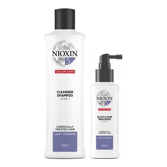 Nioxin-5 Shampoo + Loción Capilar Chemically Treated Hair
