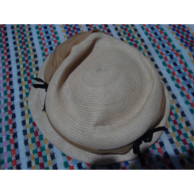 Antiguo Sombrero De Dama Tipo Panamá Gorra Gorro