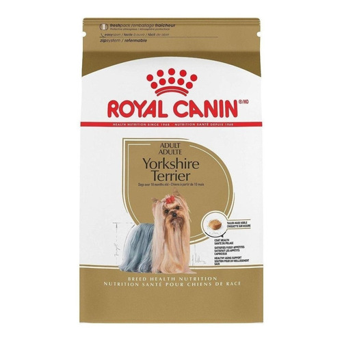 Alimento Royal Canin Breed Health Nutrition Yorkshire Terrier para perro adulto de raza pequeña sabor mix en bolsa de 7.5kg