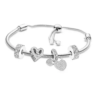 Pulsera Charms Compatible Ajustable Deslizante Bonito Regalo