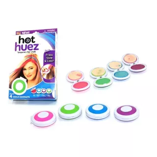 Hot Huez Tiza Tinta Cabello 4 Colores Temporal- Tvirtual