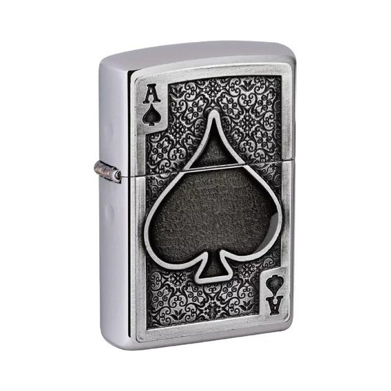 Encendedor Zippo Modelo 49637 Ace Of Spades+combo Oferta