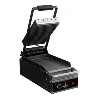 Grill Panini Tostadora Electrico Ind Speedy Grill 20x30 Color Negro