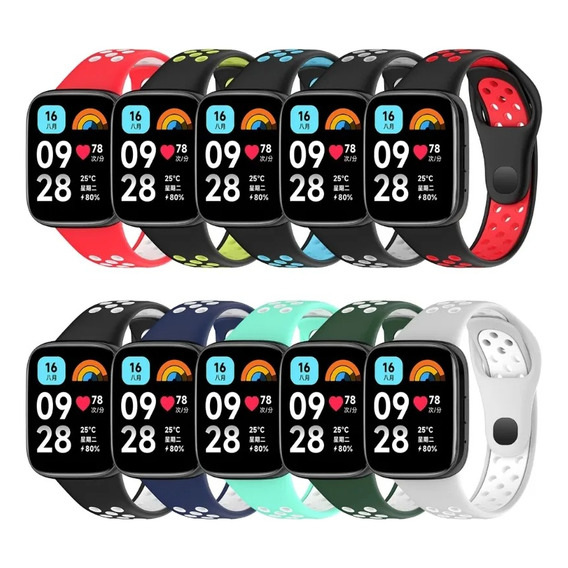 Correa De Silicon Deportiva Para Xiaomi Redmi Watch 3 Active