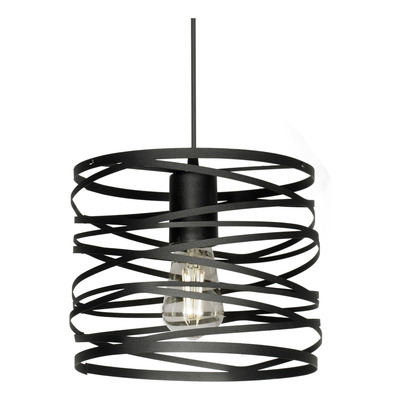Colgante 1 Luz Lecce 25cm C-1321-25 Negro Apto Led Deco 