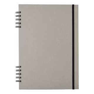 Cuaderno Universitario Gris A4 (21x30) Ecologico 180 Hojas