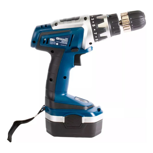 Taladro Inalámbrico 18 Voltios Toolcraft Tc3423 Color Azul Frecuencia 1 24