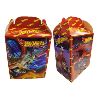 30 Caja Dulcera/lonchera Hot Wheels Fiesta Dulces, Carros Bo