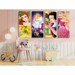 6 Cuadros En Canva A Elegir Princesas Disney