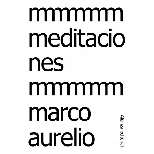 Marco Aurelio Meditaciones Editorial Alianza