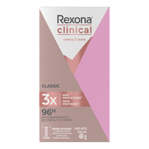 Rexona Clinical Women Crema - Unidad - 1 - 48 g