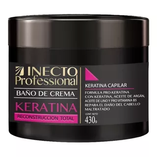 Baño De Crema Inecto Professional Keratina X 430g