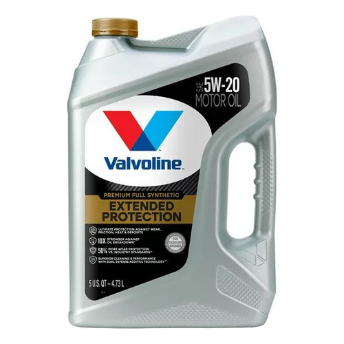 Aceite Valvoline 5w20 Extended Protect 100% Sintetico 4.73l