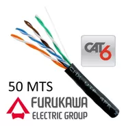 Cable Red  Cat6 Utp Furukawa Exterior 50 Metros  Cobre 100% 