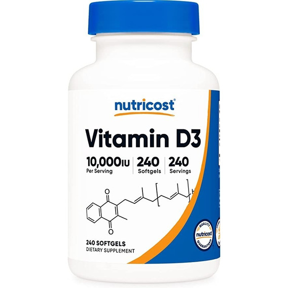 Vitamina D3 Importada D Americana 10 Mil Iu
