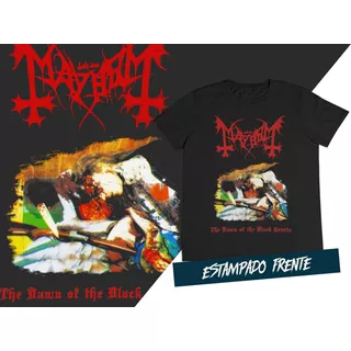 Camiseta Black Metal Mayhem  C1