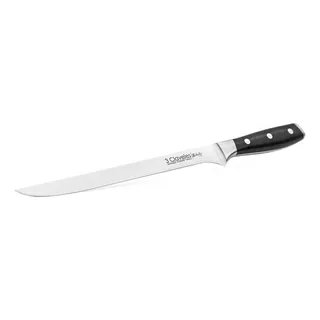 Cuchillo 3 Claveles Jamonero 25 Cm Forjado Toledo Acero Inox Color Negro