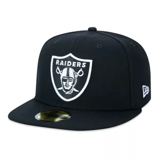 Boné New Era Aba Reta Original Nfl Las Vegas Raiders Preto