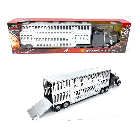 Kenworth W900  Ganadero - New Ray Escala 1:32