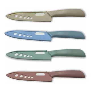 Cuchillo Ceramica Muy Filoso C/estuche Antibacterial Premium Color Verde