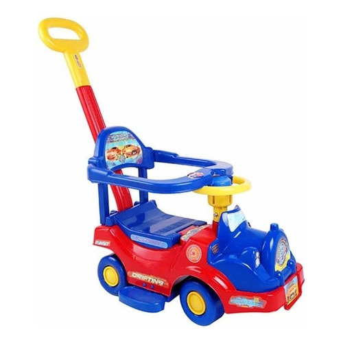 Carrito Montable De Bebe Brinca Speedy Car Promeyco Niño Niña Color Rojo/Azul