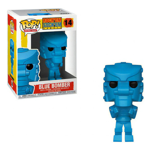 Juguete Funko Pop Mattel Rockemsockem Robot Azul