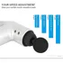 Pistola masajeadora para cervical Fascial Gun HG-320 negro 220V