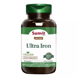 Ultra Iron (90 Caps) Sunvit Life Vegan Sabor No Aplica
