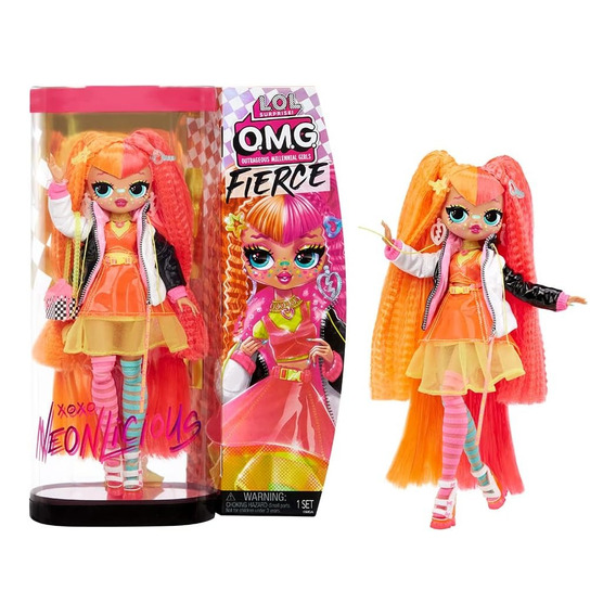 Lol surprise muñeca 30cm fashion doll omg fierce xoxo Neon L