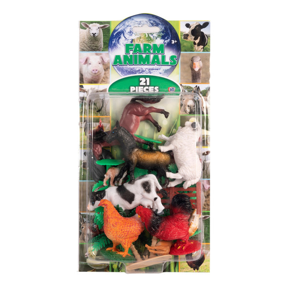 Playset Animales De Granja X 21 Unidades Color Modelo 2