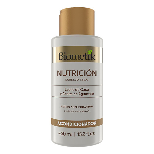  Biometik Acondicionador Nutrición Leche De Coco 450ml