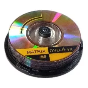 Mini Dvd-r Matrix 1.47 Gb Virgen Cono De 10 Discos