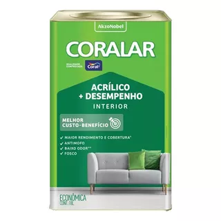 Tinta Acrílica Interna Coralar 18 Litros Branco Coral