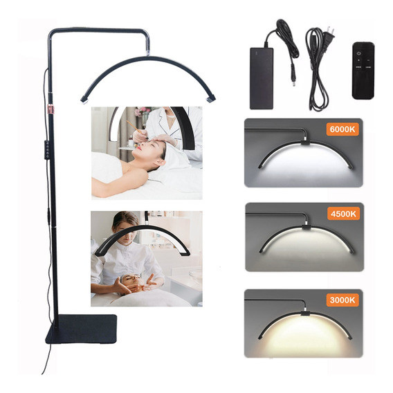 Lampara Para Pestañas Con Control Led Lamparas Pie Estetica