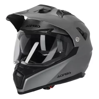 Casco Moto Acerbis Adventure Flip Gris - Cafe Race