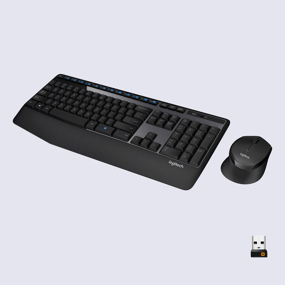 Combo Teclado Y Mouse Inalámbrico Logitech Mk345 Color Negro