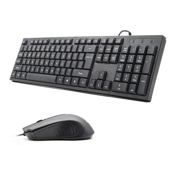 Combo Teclado En Español + Mouse Optico De Cable Usb Seisa