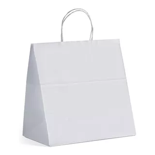 Sacola Papel 30x30x18cm 2050 Branco 50 Unidades