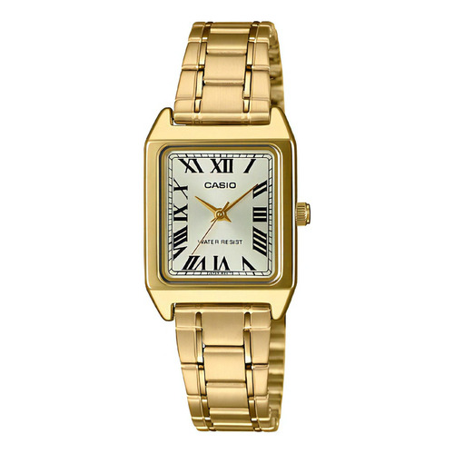 Reloj Casio Mujer Ltp-v007g-9budf Color De La Correa Acero Inoxidable