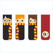 Marcador De Página Magnético Kit 4 Marcadores Harry Potter