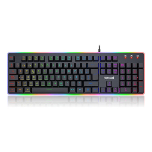 Teclado Semi Mecánico Gamer Redragon Dyaus 2 K509rgb Esp-ing Color del teclado Negro Idioma Español Latinoamérica