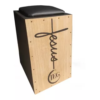 Cajon Carron Jeg Eletroacústico +slap + 2 Vassourinha + Capa