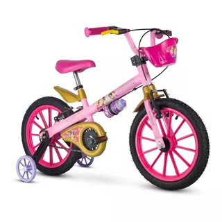 Bicicleta Infantil Princesas Da Disney Menina Aro 16 Nathor