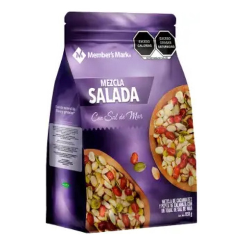 Mezcla Salada De Cacahuates Y Pepitas Bolsa Resellable 850 G