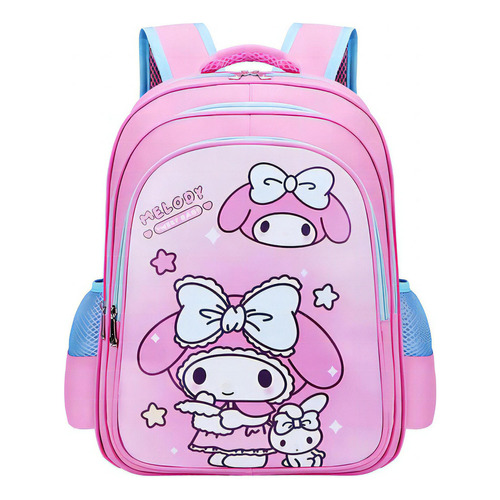 Kuromi Mochila Para Grados 3-6 De La Escuela Primaria Para C Color Melodía rosa grande