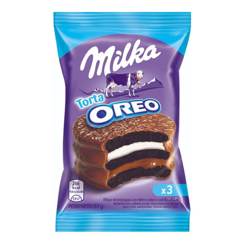 Alfajor Milka Triple Oreo X 61 Gr